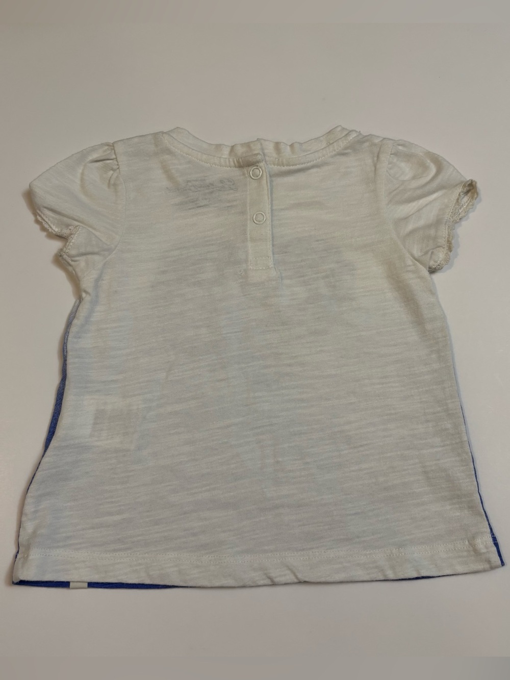 Lucky Brand White to Blue Ombre Heart Graphic Tee - Picture 4 of 6